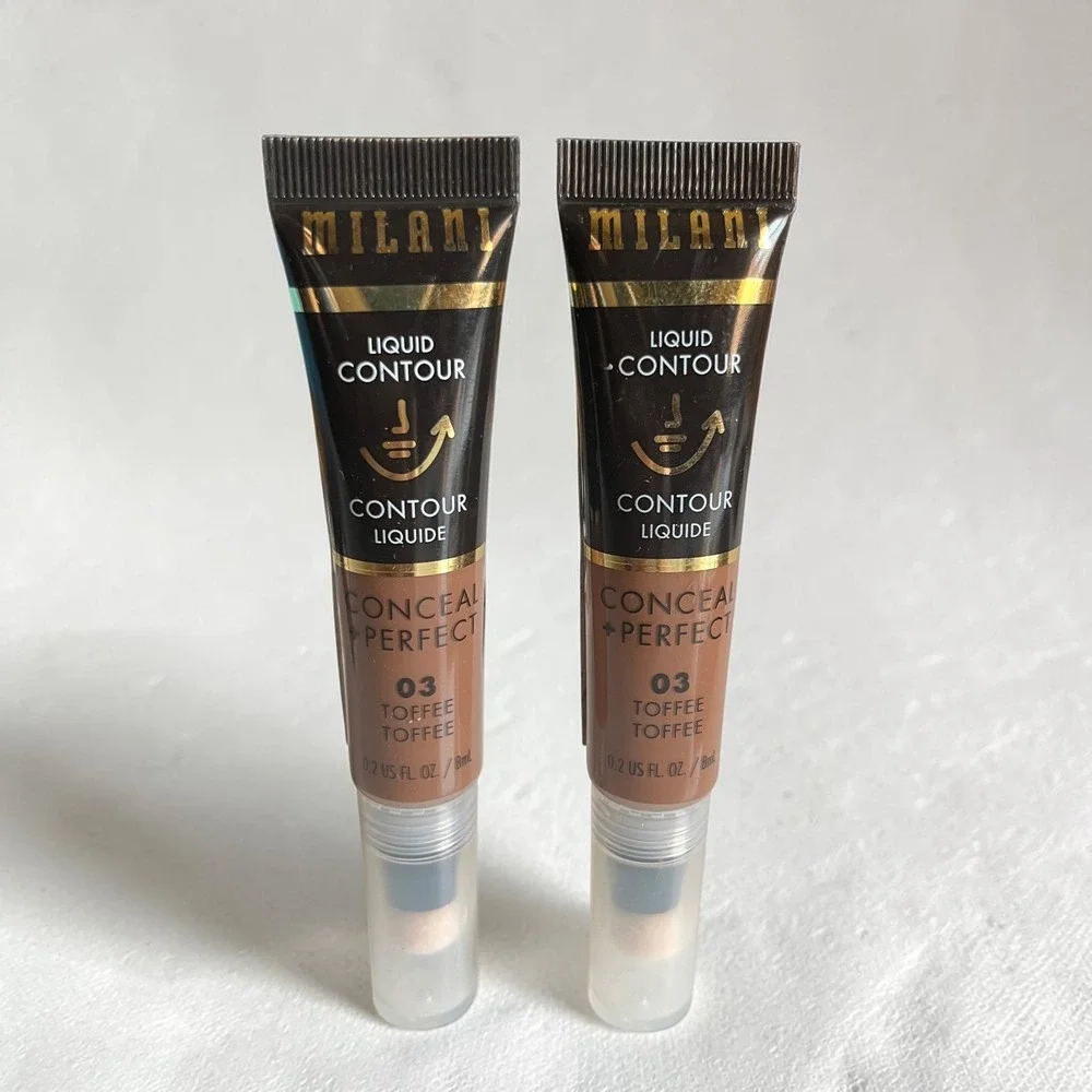Milani Conceal + Perfect Liquid Contour 0.2oz 03 Toffee Blendable Cream 2 Pack
